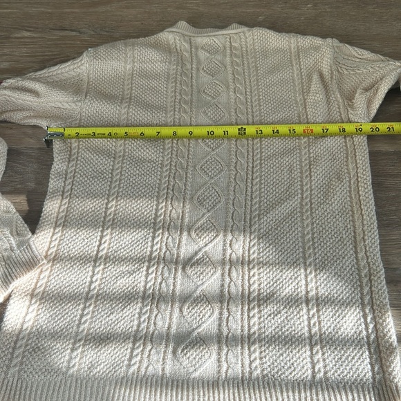 Taylor Swift Beige Red TV Stars Button Front Cardigan Swiftie Sweater - Picture 7 of 9